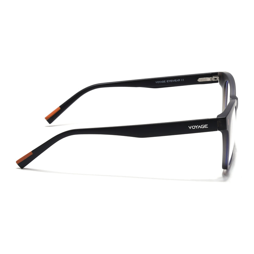 Voyage Dark Grey Wayfarer Eyeglasses for Men & Women (SV010FMG7504-C4)