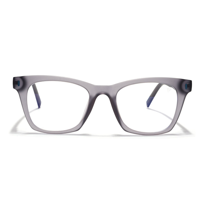 Voyage Light Grey Wayfarer Eyeglasses for Men & Women (SV010FMG7505-C5)