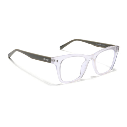 Voyage Transparent Wayfarer Eyeglasses for Men & Women (SV010FMG7508-C8)
