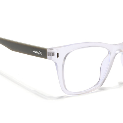 Voyage Transparent Wayfarer Eyeglasses for Men & Women (SV010FMG7508-C8)