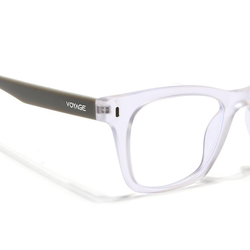 Voyage Transparent Wayfarer Eyeglasses for Men & Women (SV010FMG7508-C8)