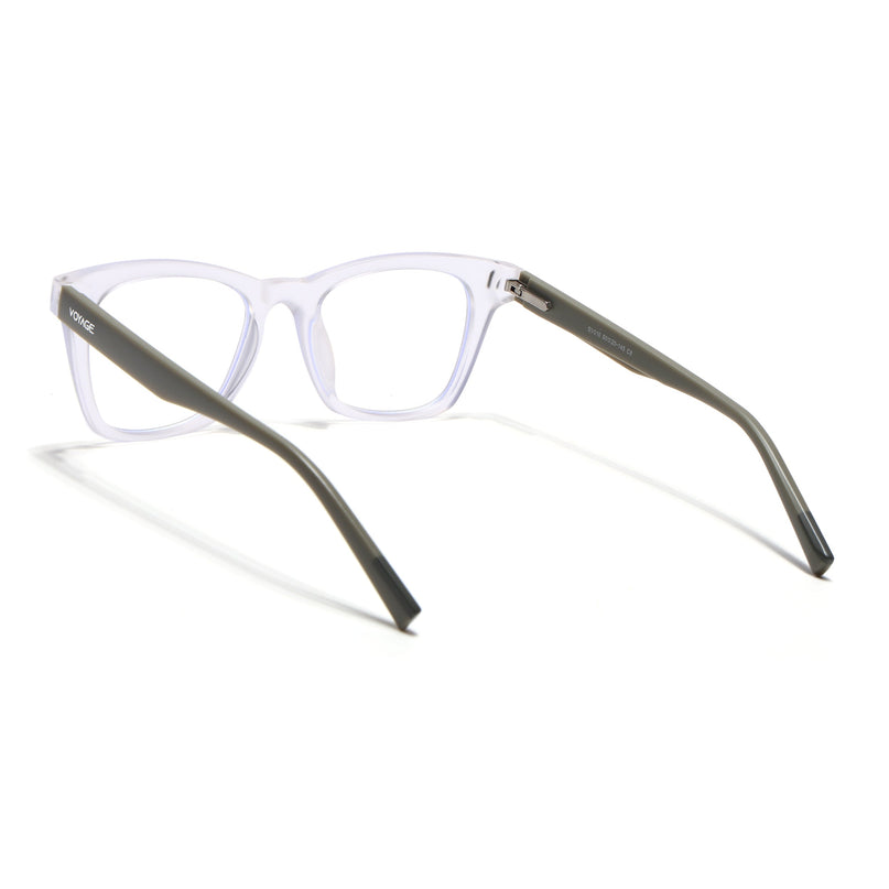 Voyage Transparent Wayfarer Eyeglasses for Men & Women (SV010FMG7508-C8)