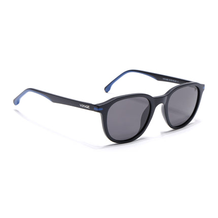 Wayfarer Polarized Sunglasses for Men & Women (Black Lens | Black Frame - PMG7397)