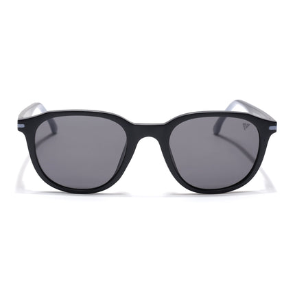 Wayfarer Polarized Sunglasses for Men & Women (Black Lens | Black Frame - PMG7399)