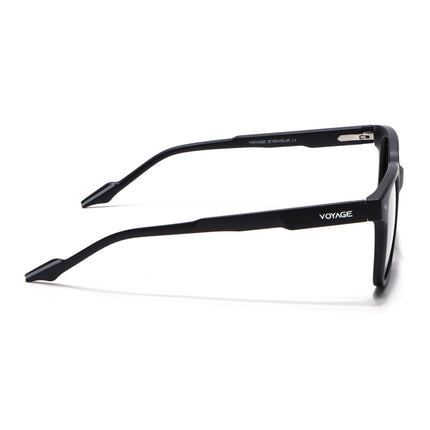 Square Polarized Sunglasses for Men & Women (Black Lens | Black Frame - PMG7415)