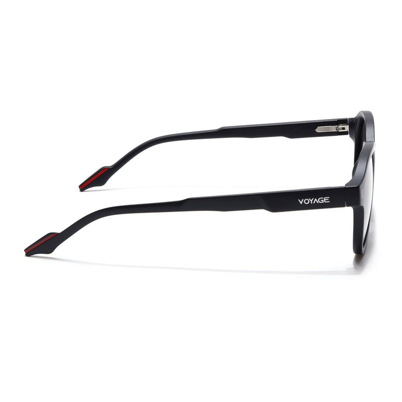 Wayfarer Polarized Sunglasses for Men & Women (Black Lens | Black Frame - PMG7421)