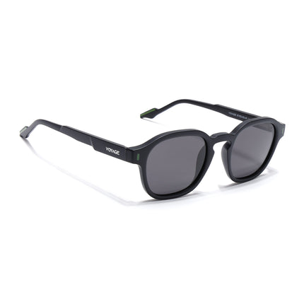 Wayfarer Polarized Sunglasses for Men & Women (Black Lens | Black Frame - PMG7423)