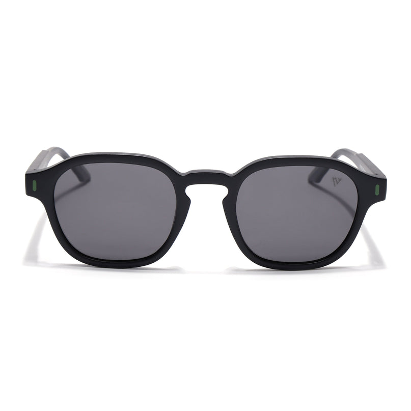 Wayfarer Polarized Sunglasses for Men & Women (Black Lens | Black Frame - PMG7422)