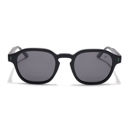 Wayfarer Polarized Sunglasses for Men & Women (Black Lens | Black Frame - PMG7423)