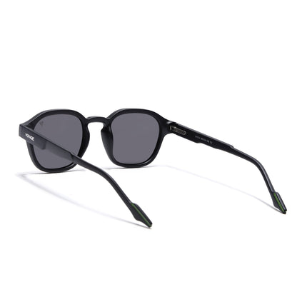 Wayfarer Polarized Sunglasses for Men & Women (Black Lens | Black Frame - PMG7422)