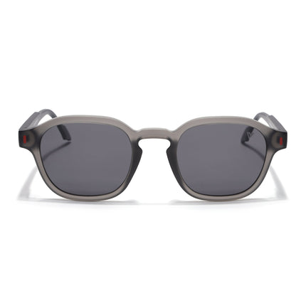 Wayfarer Polarized Sunglasses for Men & Women (Black Lens | Grey Frame - PMG7424)