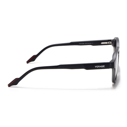 Wayfarer Polarized Sunglasses for Men & Women (Black Lens | Grey Frame - PMG7424)