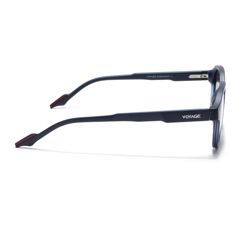 Wayfarer Polarized Sunglasses for Men & Women (Black Lens | Blue Frame - PMG7425)