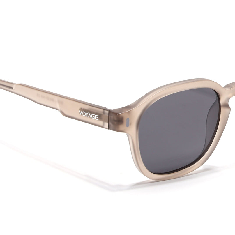 Wayfarer Polarized Sunglasses for Men & Women (Black Lens | Brown Frame - PMG7426)