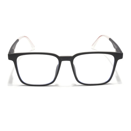 Voyage Black Square Eyeglasses for Men & Women (T001FMG7172-C1)