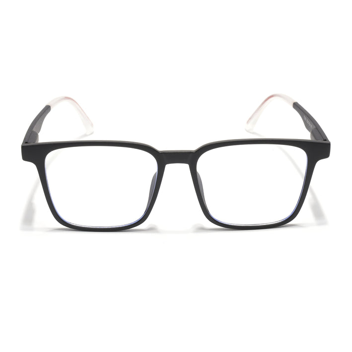 Voyage Black Square Eyeglasses for Men & Women (T001FMG7172-C1)