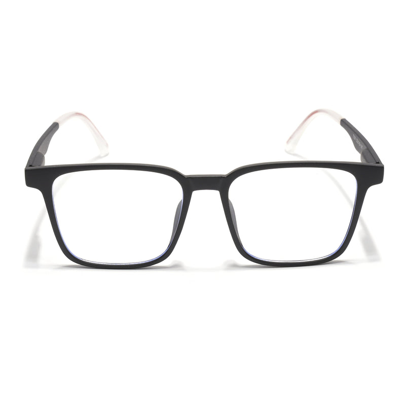 Voyage Black Square Eyeglasses for Men & Women (T001FMG7172-C1)