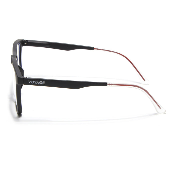 Voyage Black Square Eyeglasses for Men & Women (T001FMG7172-C1)