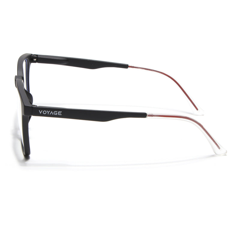 Voyage Black Square Eyeglasses for Men & Women (T001FMG7172-C1)