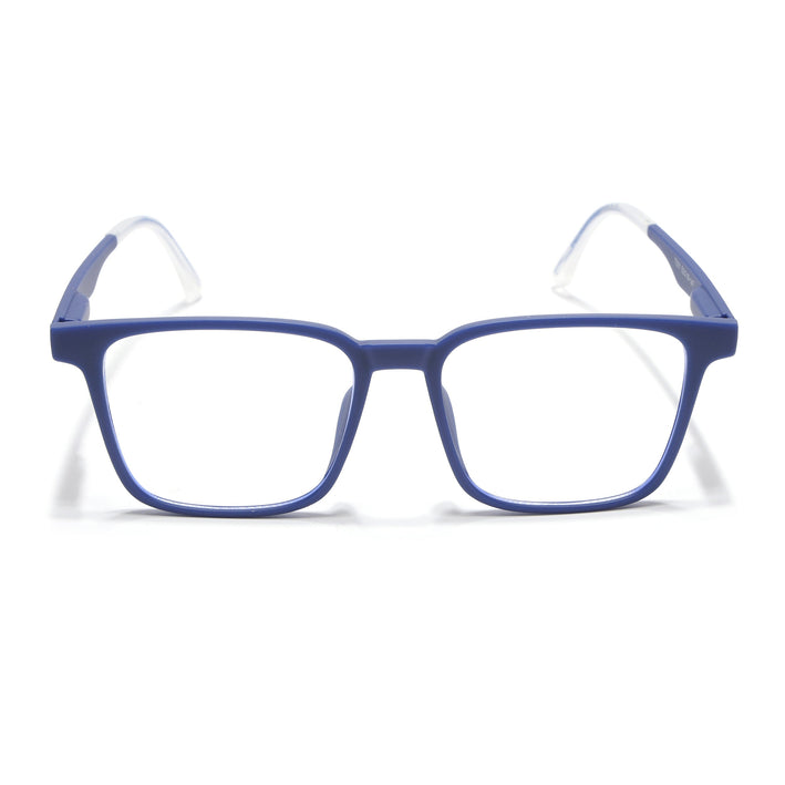 Voyage Blue Square Eyeglasses for Men & Women (T001FMG7174-C3)