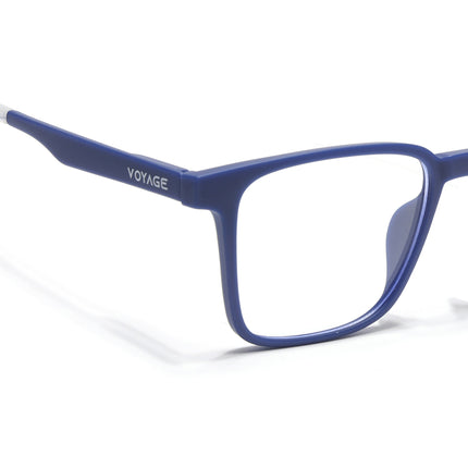 Voyage Blue Square Eyeglasses for Men & Women (T001FMG7174-C3)