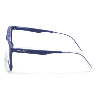 Voyage Blue Square Eyeglasses for Men & Women (T001FMG7174-C3)