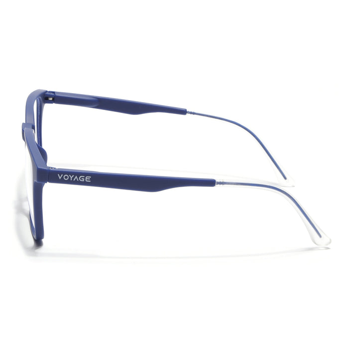 Voyage Blue Square Eyeglasses for Men & Women (T001FMG7174-C3)
