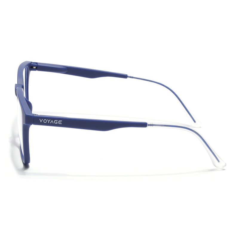 Voyage Blue Square Eyeglasses for Men & Women (T001FMG7174-C3)