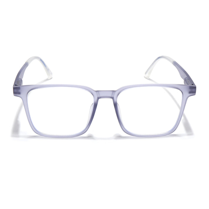 Voyage Light Grey Square Eyeglasses for Men & Women (T001FMG7175-C4)
