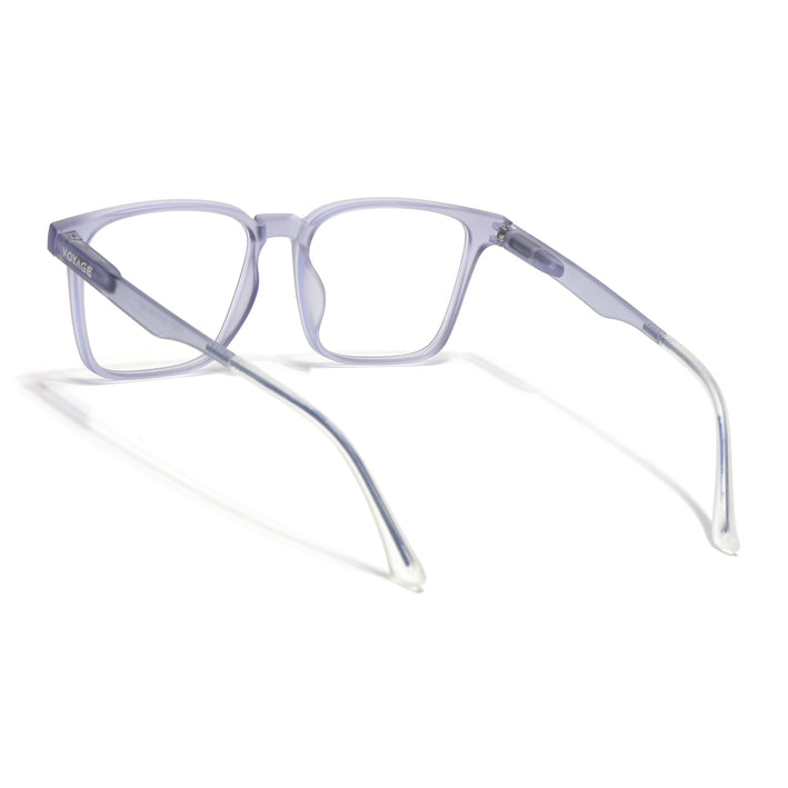 Voyage Light Grey Square Eyeglasses for Men & Women (T001FMG7175-C4)