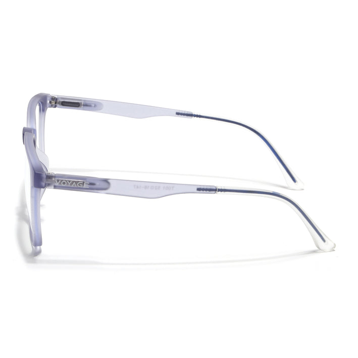 Voyage Light Grey Square Eyeglasses for Men & Women (T001FMG7175-C4)