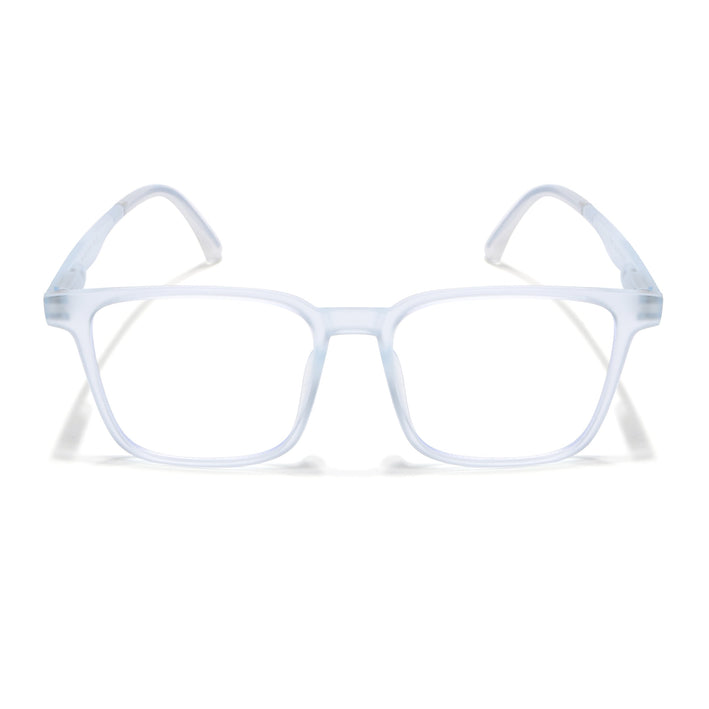 Voyage Aqua Square Eyeglasses for Men & Women (T001FMG7176-C5)