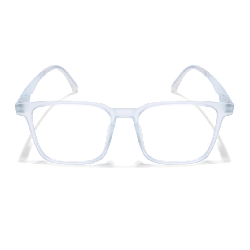 Voyage Aqua Square Eyeglasses for Men & Women (T001FMG7176-C5)