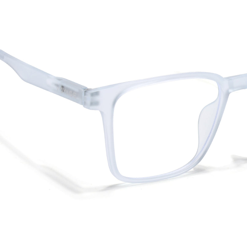 Voyage Aqua Square Eyeglasses for Men & Women (T001FMG7176-C5)