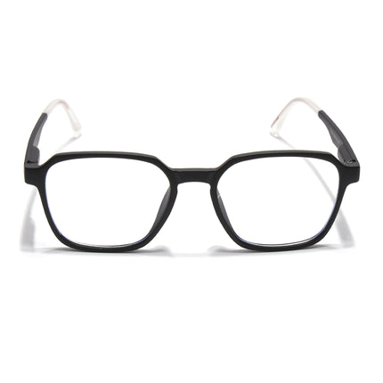 Voyage Black Square Eyeglasses for Men & Women (T002FMG7177-C1)