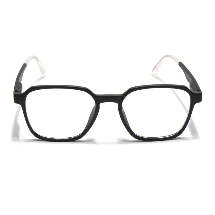 Voyage Black Square Eyeglasses for Men & Women (T002FMG7177-C1)