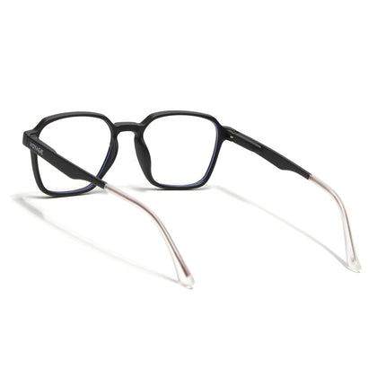 Voyage Black Square Eyeglasses for Men & Women (T002FMG7177-C1)