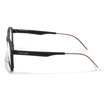 Voyage Black Square Eyeglasses for Men & Women (T002FMG7177-C1)