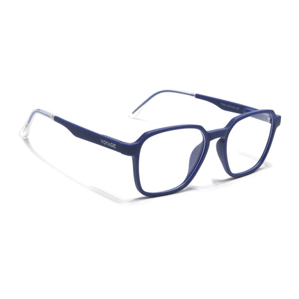 Voyage Blue Square Eyeglasses for Men & Women (T002FMG7179-C3)