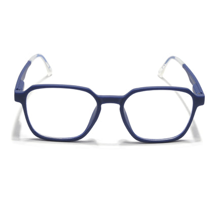 Voyage Blue Square Eyeglasses for Men & Women (T002FMG7179-C3)