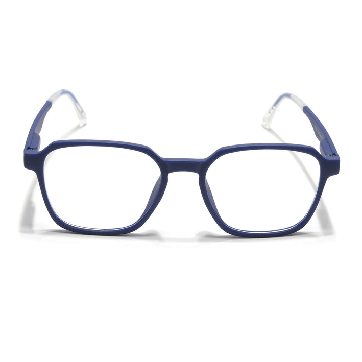 Voyage Blue Square Eyeglasses for Men & Women (T002FMG7179-C3)