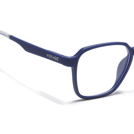 Voyage Blue Square Eyeglasses for Men & Women (T002FMG7179-C3)