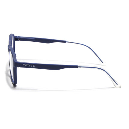 Voyage Blue Square Eyeglasses for Men & Women (T002FMG7179-C3)