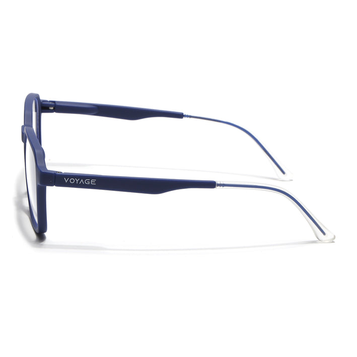 Voyage Blue Square Eyeglasses for Men & Women (T002FMG7179-C3)