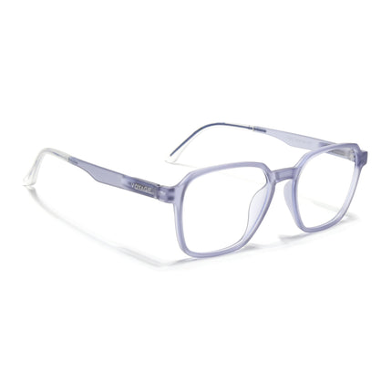 Voyage Light Grey Square Eyeglasses for Men & Women (T002FMG7180-C4)