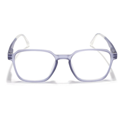 Voyage Light Grey Square Eyeglasses for Men & Women (T002FMG7180-C4)