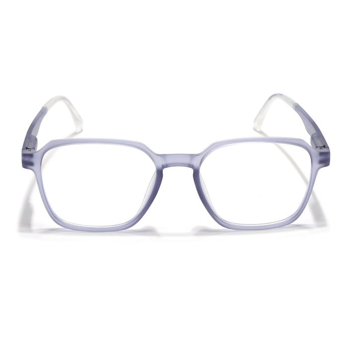 Voyage Light Grey Square Eyeglasses for Men & Women (T002FMG7180-C4)