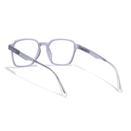 Voyage Light Grey Square Eyeglasses for Men & Women (T002FMG7180-C4)