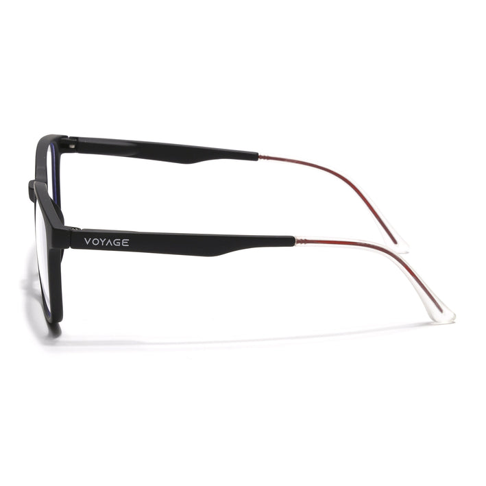 Voyage Black Square Eyeglasses for Men & Women (T003FMG7182-C1)