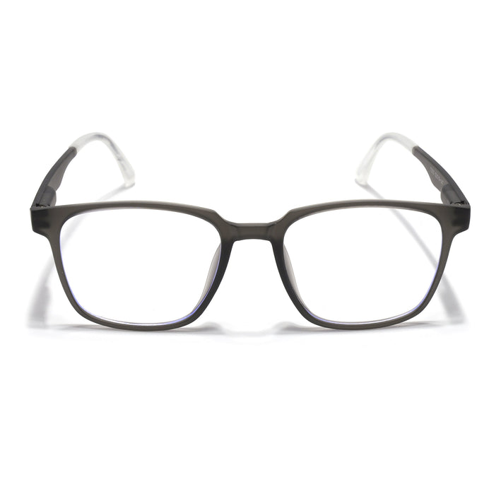 Voyage Grey Square Eyeglasses for Men & Women (T003FMG7183-C2)